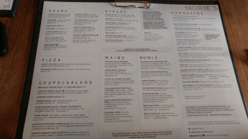 Moxies St. Albert Trail menu