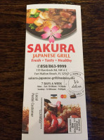Sakura Sushi&hibachi menu