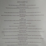 Bacquet's Cardápio