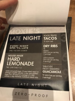 Moxies Square One menu