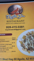 Coyote Cafe menu