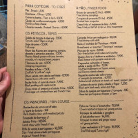 Taberna Da Mo menu