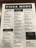 Olive's Pizza And Sandwiches menu