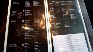 Restaurant L'Académie - Laval menu