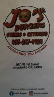 Jo's Burgers Steaks Catering food