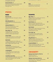 General Assembly Pizza menu