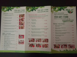 Pho 28 Curé-labelle menu