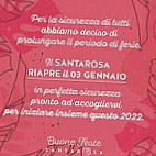 Santarosa Bistrot menu