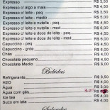 Studio do Chocolate Speisekarte