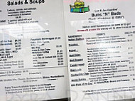 Buns N Beds menu