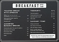 Spuntino Bar menu