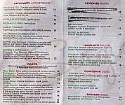 Sergio's Trattoria & Pizzeria menu