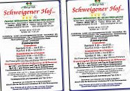 Schweigener Hof menu