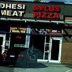 D-plus Pizza outside