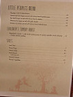 The Dovecote menu