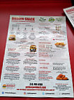 Burger Shack menu