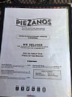 Piezanos Pizza menu