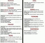 Nagata Sushi menu