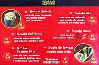 Mr. Sushi menu