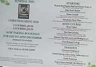The Sundial menu