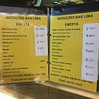 Snack Lima menu
