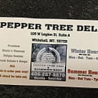 Pepper Tree Sandwich Shop Deli menu