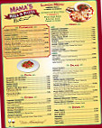 Mama's Pizza menu