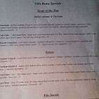 Villa Roma menu