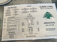 Carnival menu