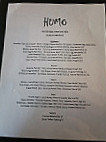Humo Woodfire Oven Kitchen menu