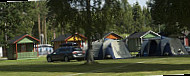 Vita Sandars Camping outside