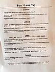 Iron Horse Tap menu