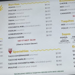 Pro Tacos Cardápio