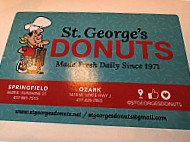 St. George’s Donuts menu