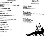 Cattail Tap menu