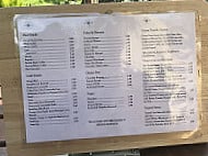 Periwinkle Tea-room menu
