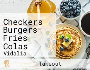 Checkers Burgers Fries Colas