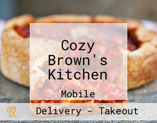 Cozy Brown's Kitchen