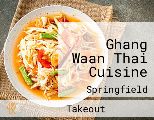 Ghang Waan Thai Cuisine
