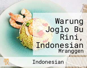 Warung Joglo Bu Rini, Indonesian