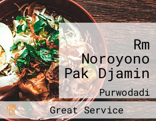 Rm Noroyono Pak Djamin