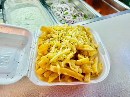 Cheesy Chips Greek Style