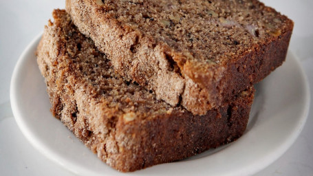 Banana Walnut Coffee Cake Slice