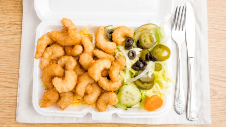 Shrimp Basket, Rice Salad With Soda