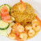 Mofongo With Shrimp In Garlic Sauce