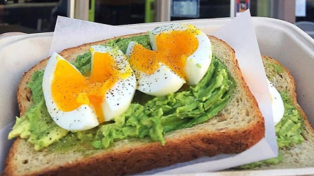 13. Avocado Toast With Soft Boiled Egg