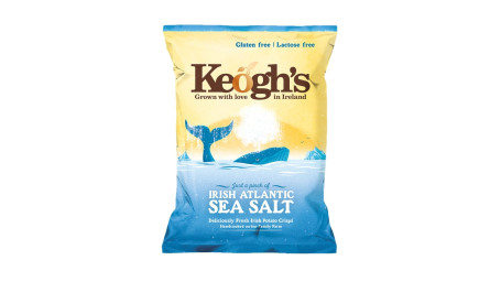 Chips De Vinagre De Cidra Irlandês Keogh's Atlantic Sea Salt, 1,76 Onças