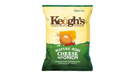 Chips De Cebola Com Queijo Irlandês Maduro Keogh, 1,76 Onças
