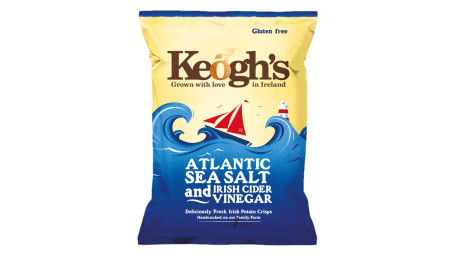 Keogh's Irish Atlantic Sea Salt Chips, 1,76 Onças