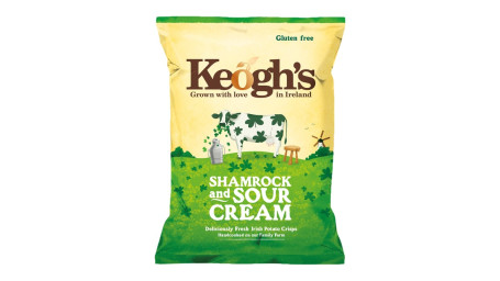 Chips De Creme Azedo Shamrock De Keogh, 1,76 Onças